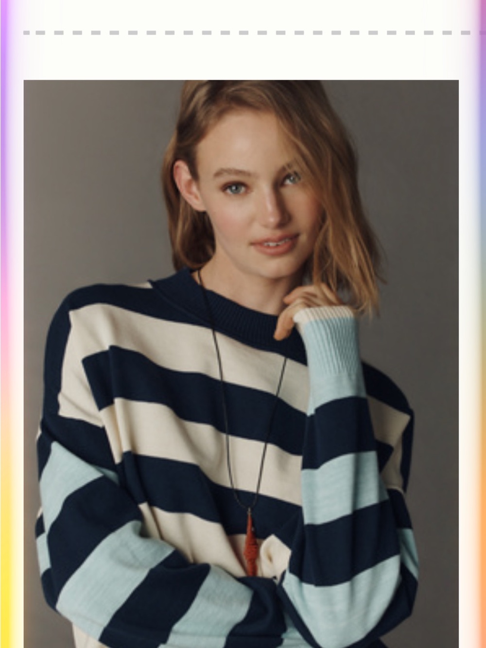 LONG SLEEVE CREW NECK SWEATER BY MAEVE